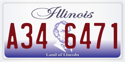 IL license plate A346471