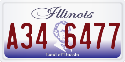 IL license plate A346477