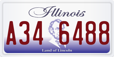 IL license plate A346488