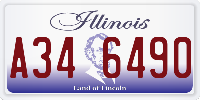 IL license plate A346490