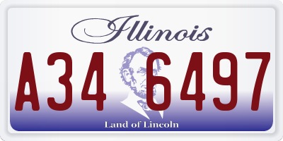 IL license plate A346497
