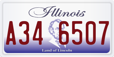 IL license plate A346507