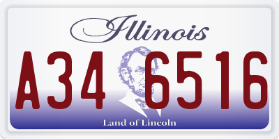 IL license plate A346516