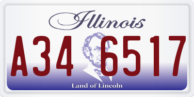 IL license plate A346517