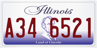 IL license plate A346521