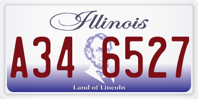 IL license plate A346527