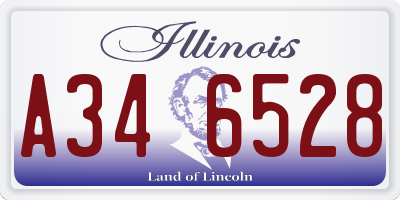 IL license plate A346528
