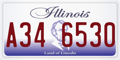 IL license plate A346530