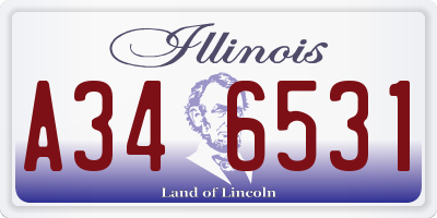 IL license plate A346531