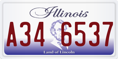 IL license plate A346537
