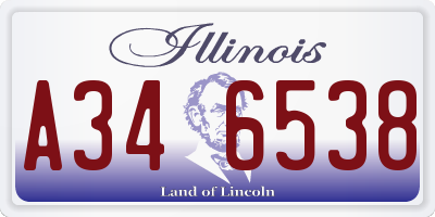 IL license plate A346538