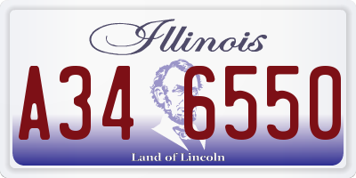 IL license plate A346550