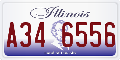 IL license plate A346556