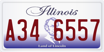 IL license plate A346557
