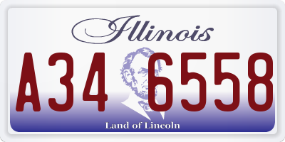 IL license plate A346558