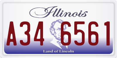 IL license plate A346561