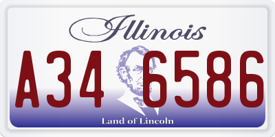 IL license plate A346586