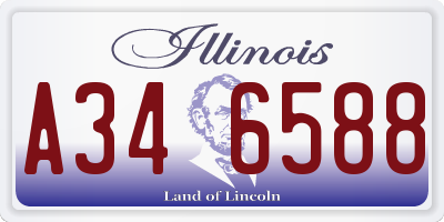 IL license plate A346588