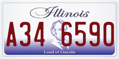 IL license plate A346590