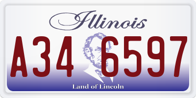 IL license plate A346597