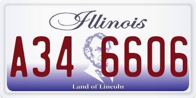 IL license plate A346606
