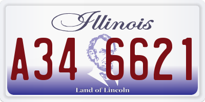 IL license plate A346621