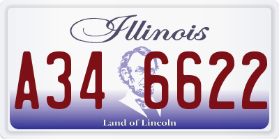 IL license plate A346622