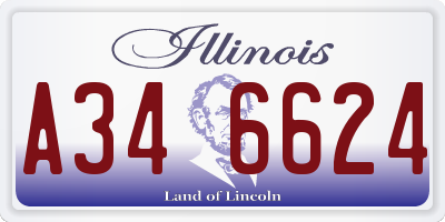 IL license plate A346624