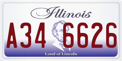 IL license plate A346626
