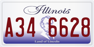 IL license plate A346628