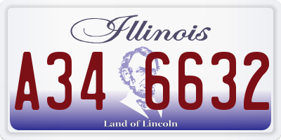 IL license plate A346632