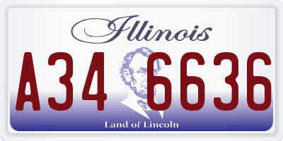 IL license plate A346636