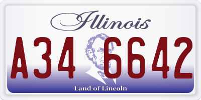 IL license plate A346642