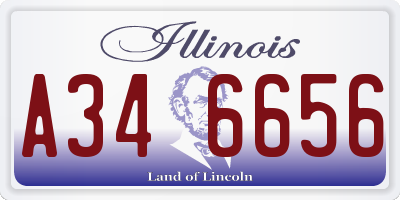 IL license plate A346656