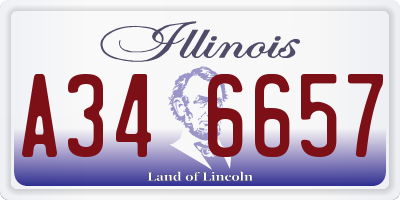 IL license plate A346657