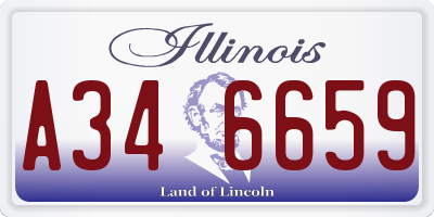 IL license plate A346659