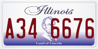 IL license plate A346676