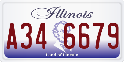 IL license plate A346679