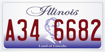 IL license plate A346682