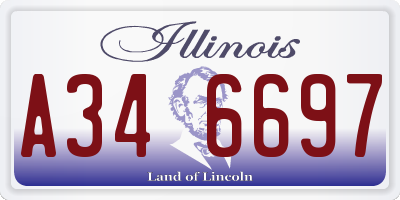 IL license plate A346697