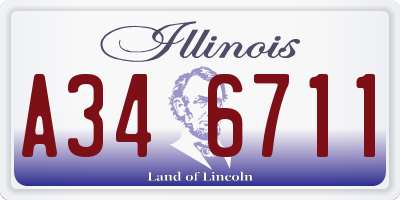 IL license plate A346711