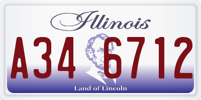 IL license plate A346712