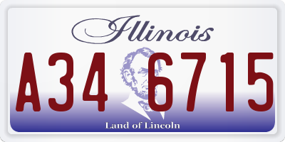 IL license plate A346715