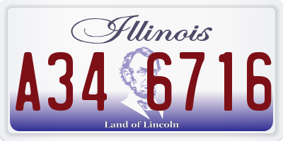 IL license plate A346716