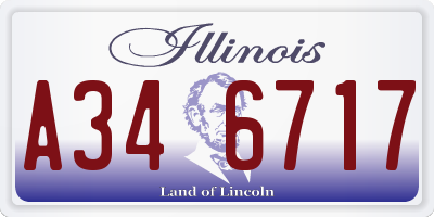 IL license plate A346717