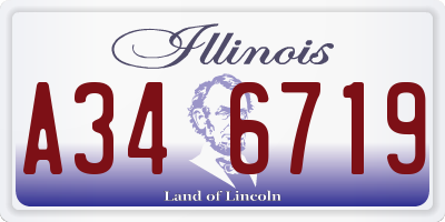 IL license plate A346719