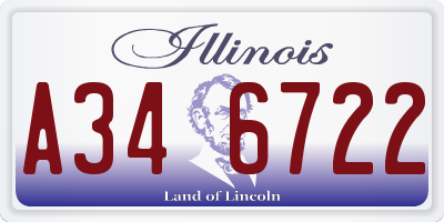 IL license plate A346722