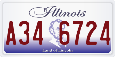 IL license plate A346724