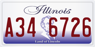 IL license plate A346726