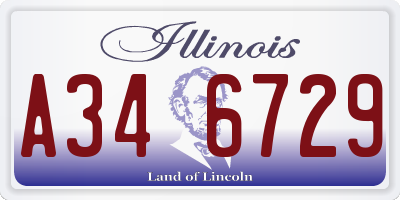 IL license plate A346729